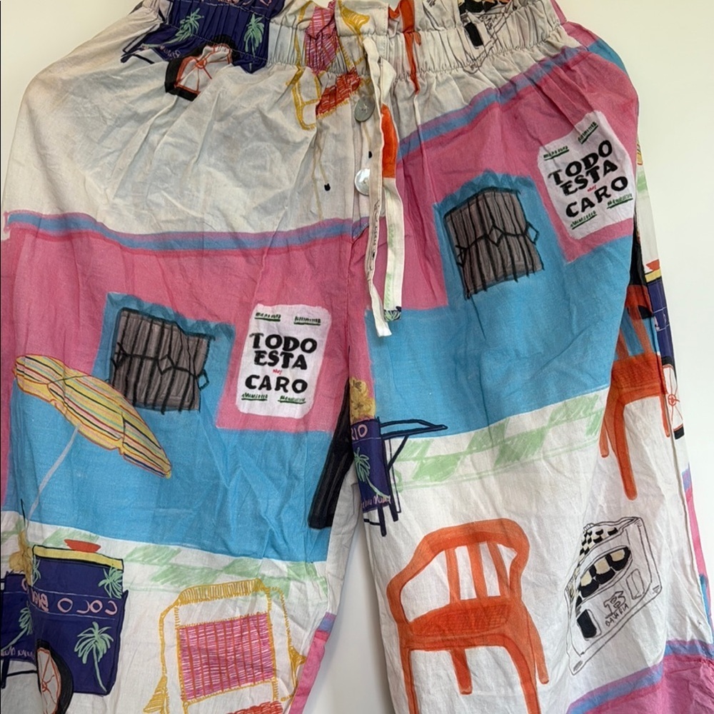 Bahama Mama Colorful Graphic Print Pants - Picture 2 of 6
